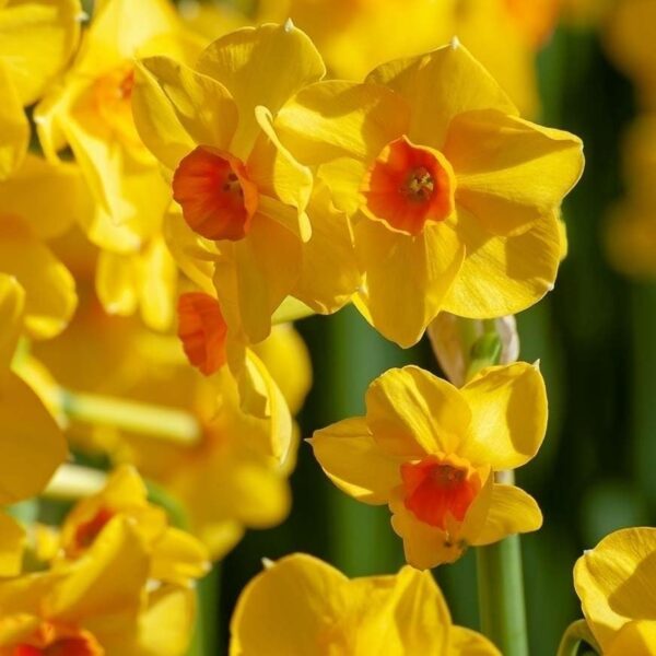 Votaniki Tazetta Golden Dawn Daffodil Bulbs - Perennial Narcissus "Golden Dawn" Daffodil | Multiple Blooms Per Stem - Easy to Grow