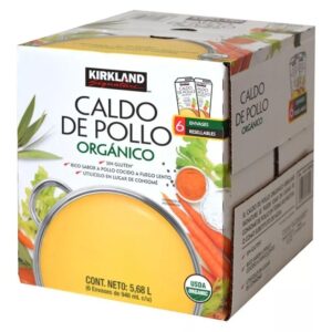 Kirkland Signature Organic Gluten-Free Chicken Stock Reasealable Cartons: 6-Count (32 fl oz.)