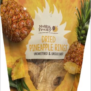 Nutty And Fruity Dried Pineapple Rings - 20 oz